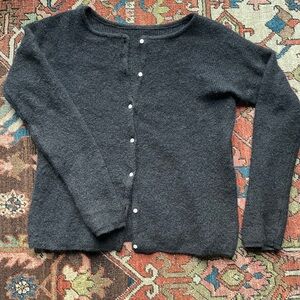 Sezane gaspard cardigan black